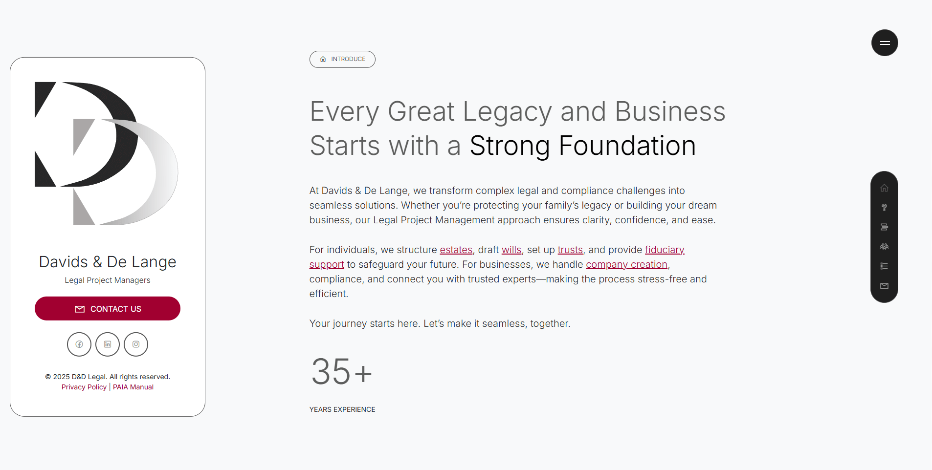 Davids & De Lange Legal Services